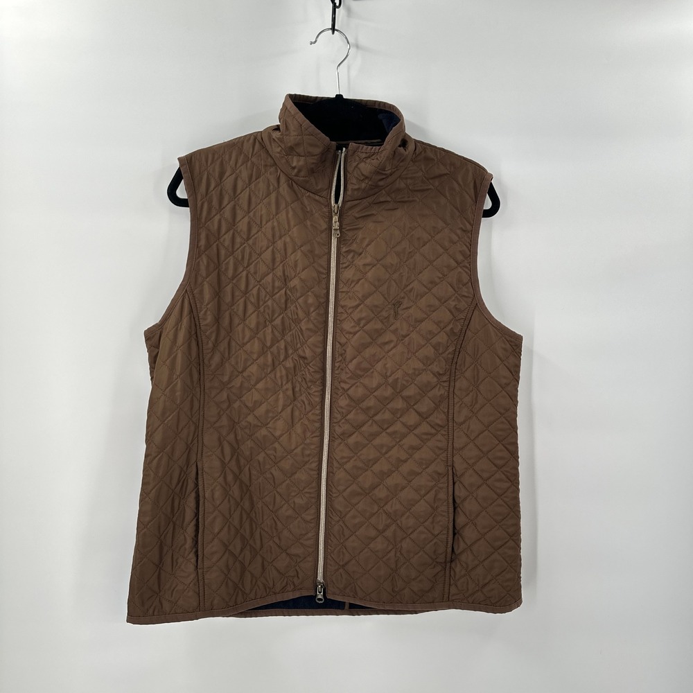 Golfino Quilted Vest Womens size 18 Full Zip Performance Golf‎ Layering Pockets